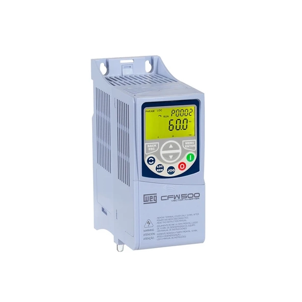 CONVERSOR CFW500 AO2P6T4NB20H00G2 380V 1HP 15573715 WEG 01 CONVERSOR CFW500 AO2P6T4NB20H00G2 380V 1HP 15573715 WEG 01