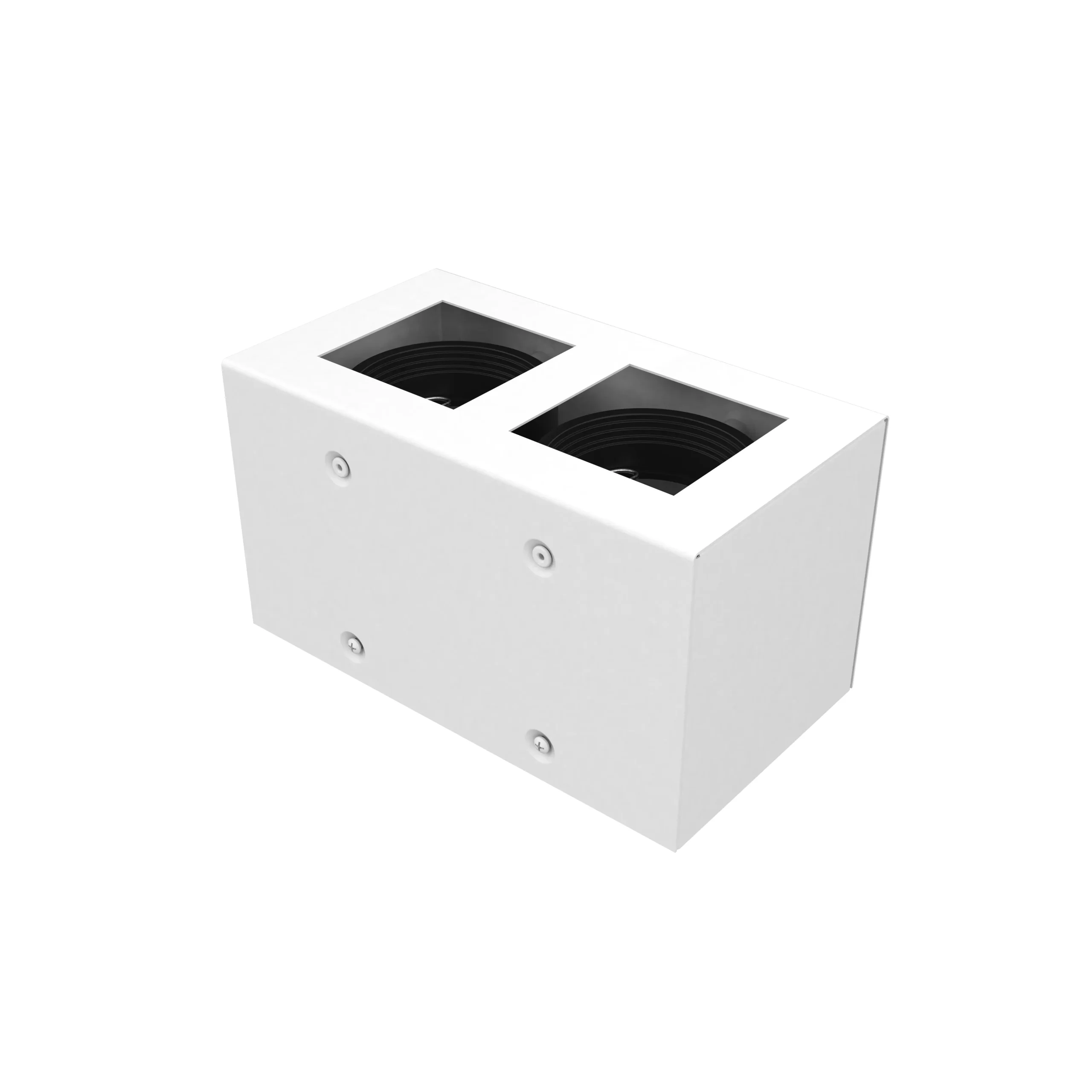 PLAFON ANTIDESLUMBRANTE MOVIL DICRO GU10 2L RECT BLANCO SPOTS LINE 01
