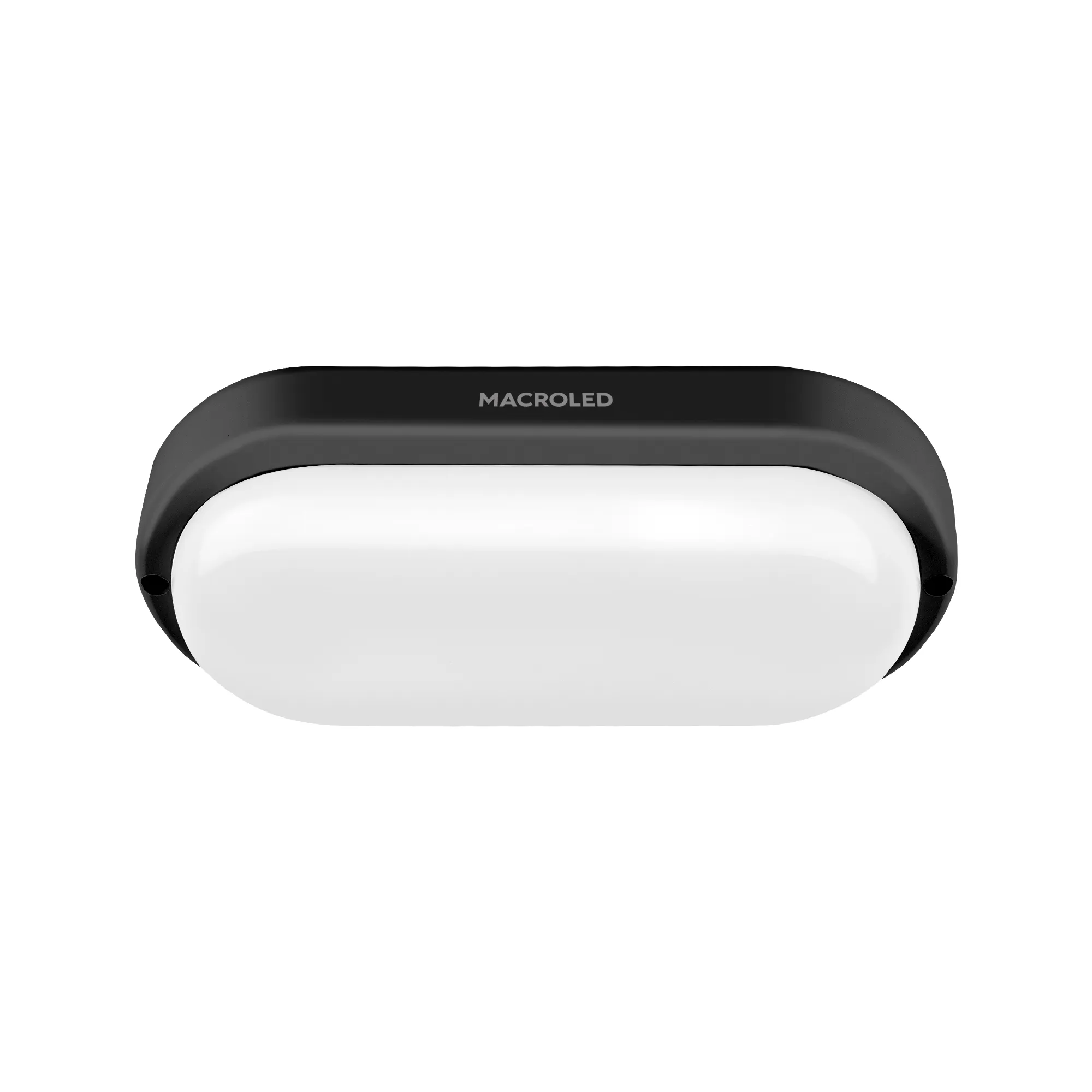 APLIQUE TORTUGA LED OVAL 12W 3000K MARCO NEGRO IP54 MACROLED 01