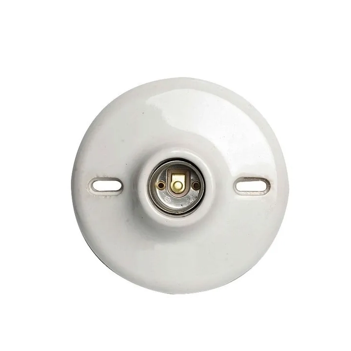 PORTALAMP PORCEL BASE DISC E27 BL RELUX 01 PORTALAMP PORCEL BASE DISC E27 BL RELUX 01