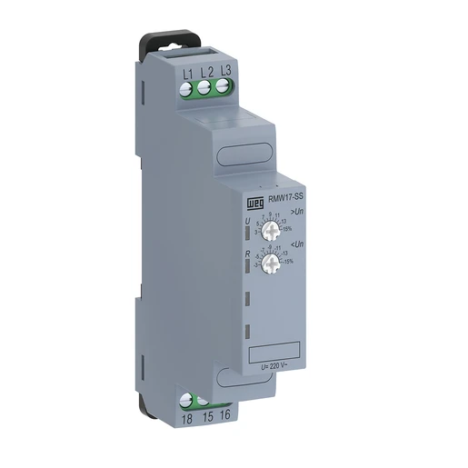RELE DE MINIMA Y MAXIMA TENSION 380V RMW17 -SS01D33 13960222 WEG 01