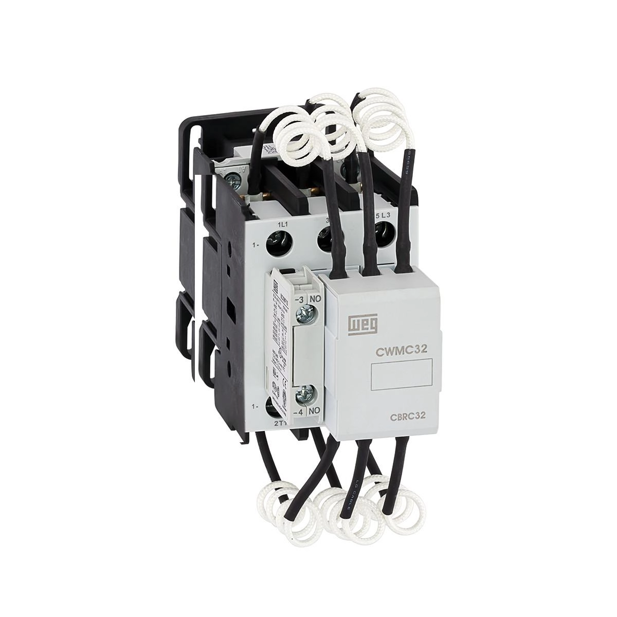 CONTACTOR P/CAPACITOR 20KVAR CWMC 32.10 BOB. 220V 11486224 WEG 01