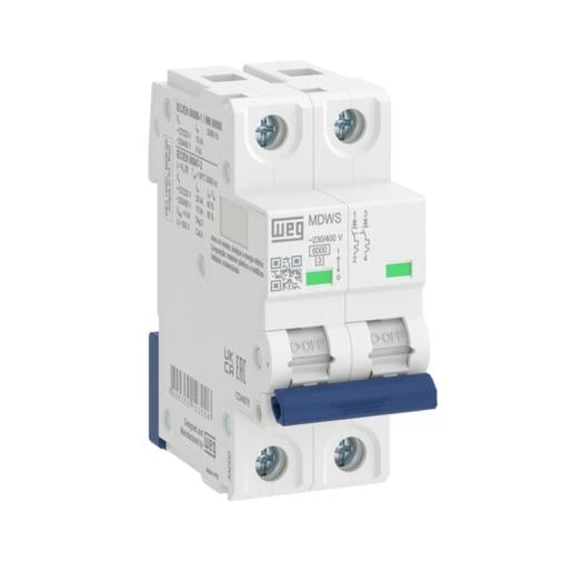 LLAVE TERMOMAGNETICA TM BIPOLAR MDWS C 6-2- 6A 6KA 14449964 WEG 01