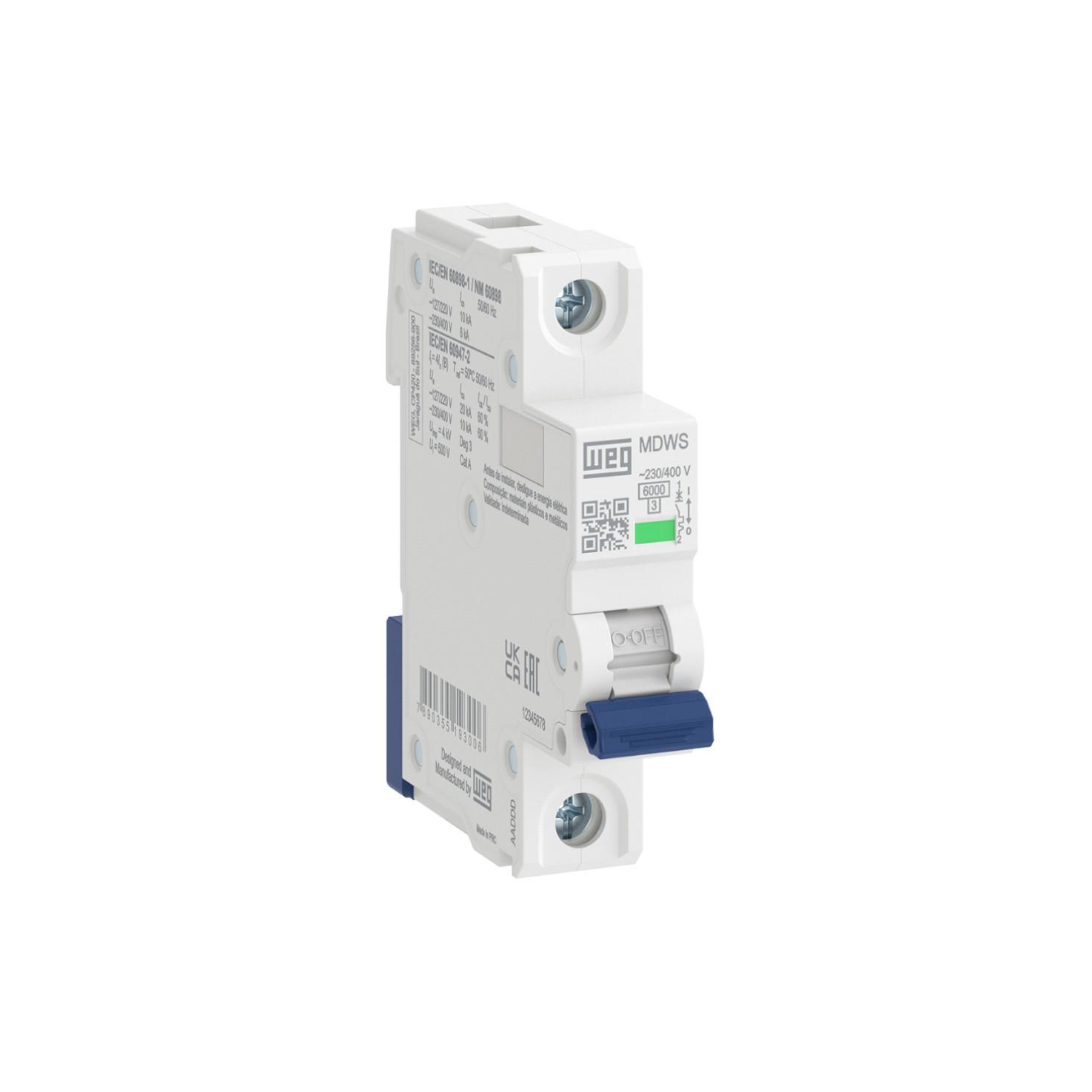LLAVE TERMOMAGNETICA TM UNIPOLAR MDWS C-50-50A 6KA 14449665 WEG 01