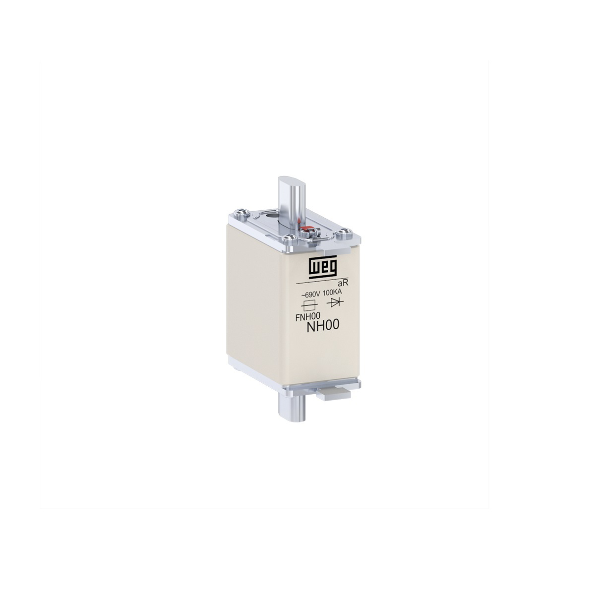 FUSIBLE NH00 ULTRARRAPIDO 100A 10707110 WEG 01