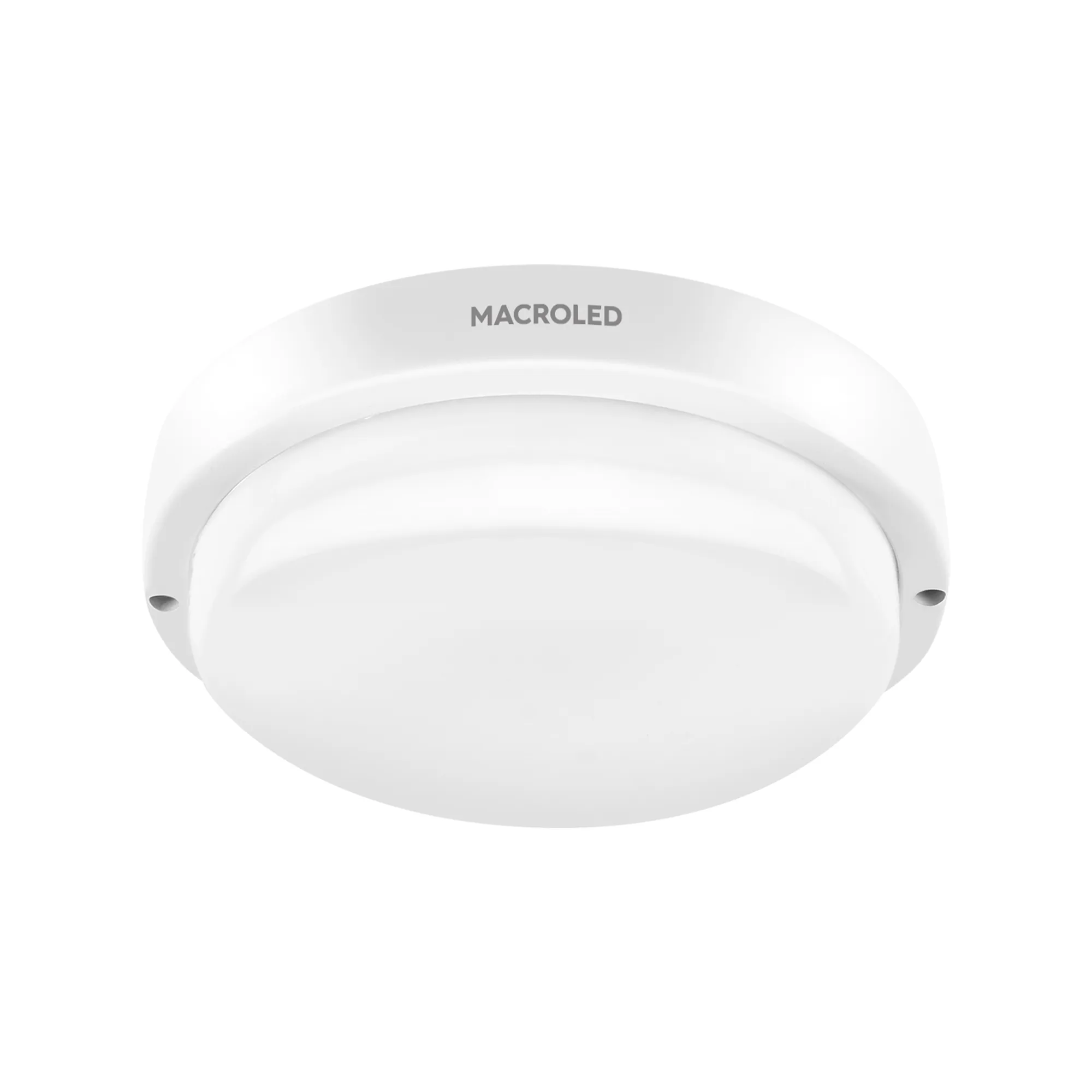 APLIQUE TORTUGA LED REDONDA 12W 6000K MARCO BLANCO IP54 MACROLED 01
