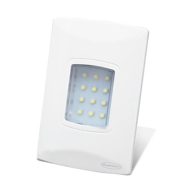 LUZ DE EMERGENCIA LED 100LM DE EMBUTIR 1,5HS 220V SEGURIMAX 01