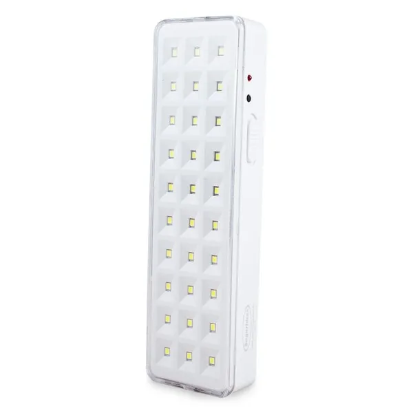 LUZ DE EMERGENCIA 30 LEDS SMD-LITIO 3/6HS 220V SEGURIMAX 01