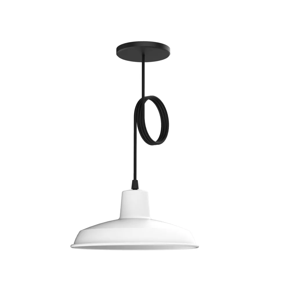 COLGANTE METALICO 1L E27 Ø26CM BLANCO BELL01 SPOTS LINE 01