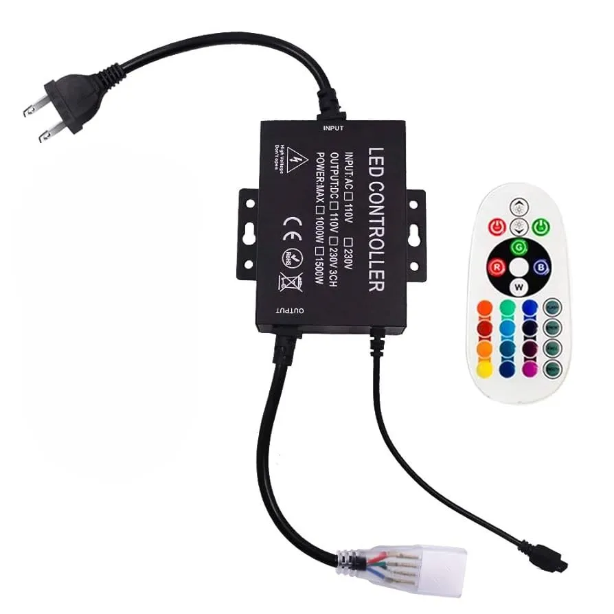 CONTROLADOR RGB 1000W C/CONTROL NEGRO RELUX 01 CONTROLADOR RGB 1000W C/CONTROL NEGRO RELUX 01