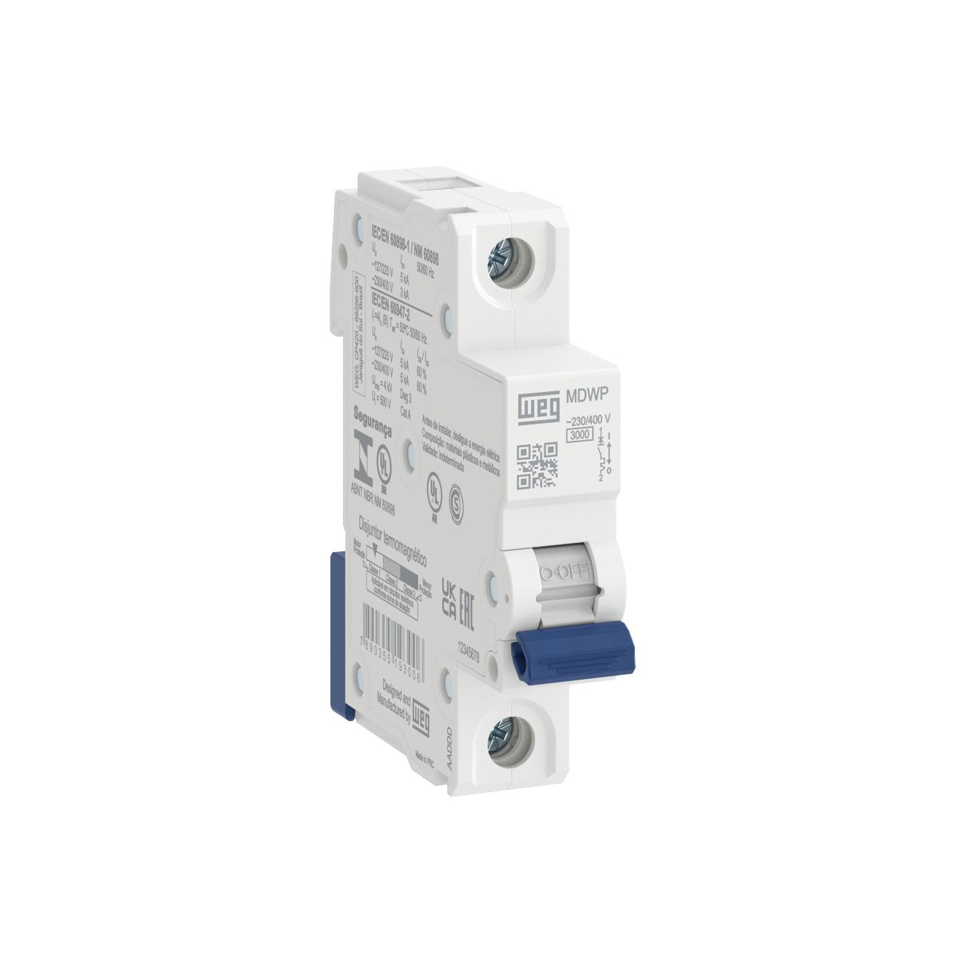 LLAVE TERMOMAGNETICA TM UNIPOLAR MDWP-C-32-32A 3KA 15265689 WEG 01