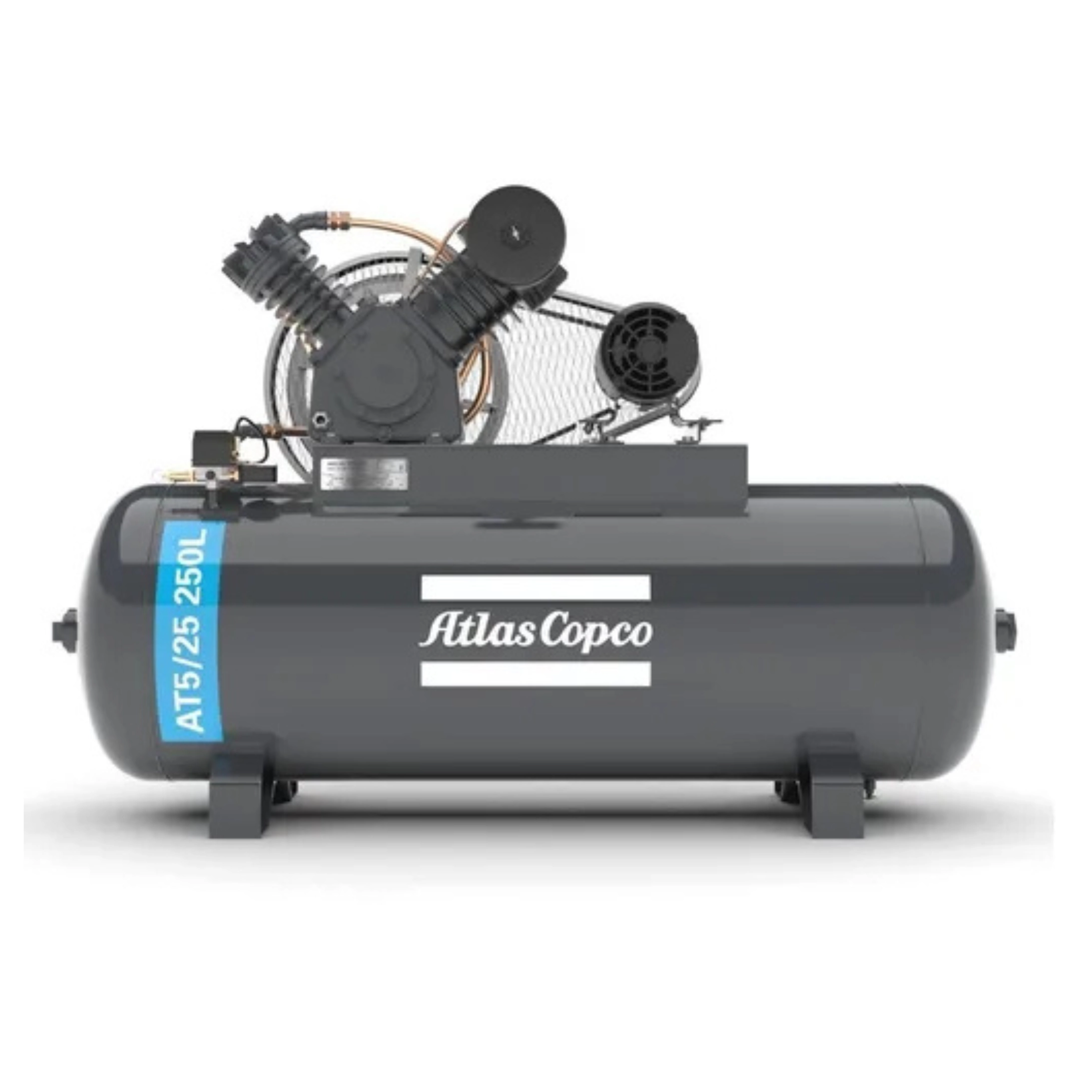 COMPRESOR AT5/25 250L 25PCM 175PSI C/MOT.TRIF.WEG 5,5HP 2P ATLAS COPCO 01 COMPRESOR AT5/25 250L 25PCM 175PSI C/MOT.TRIF.WEG 5,5HP 2P ATLAS COPCO 01