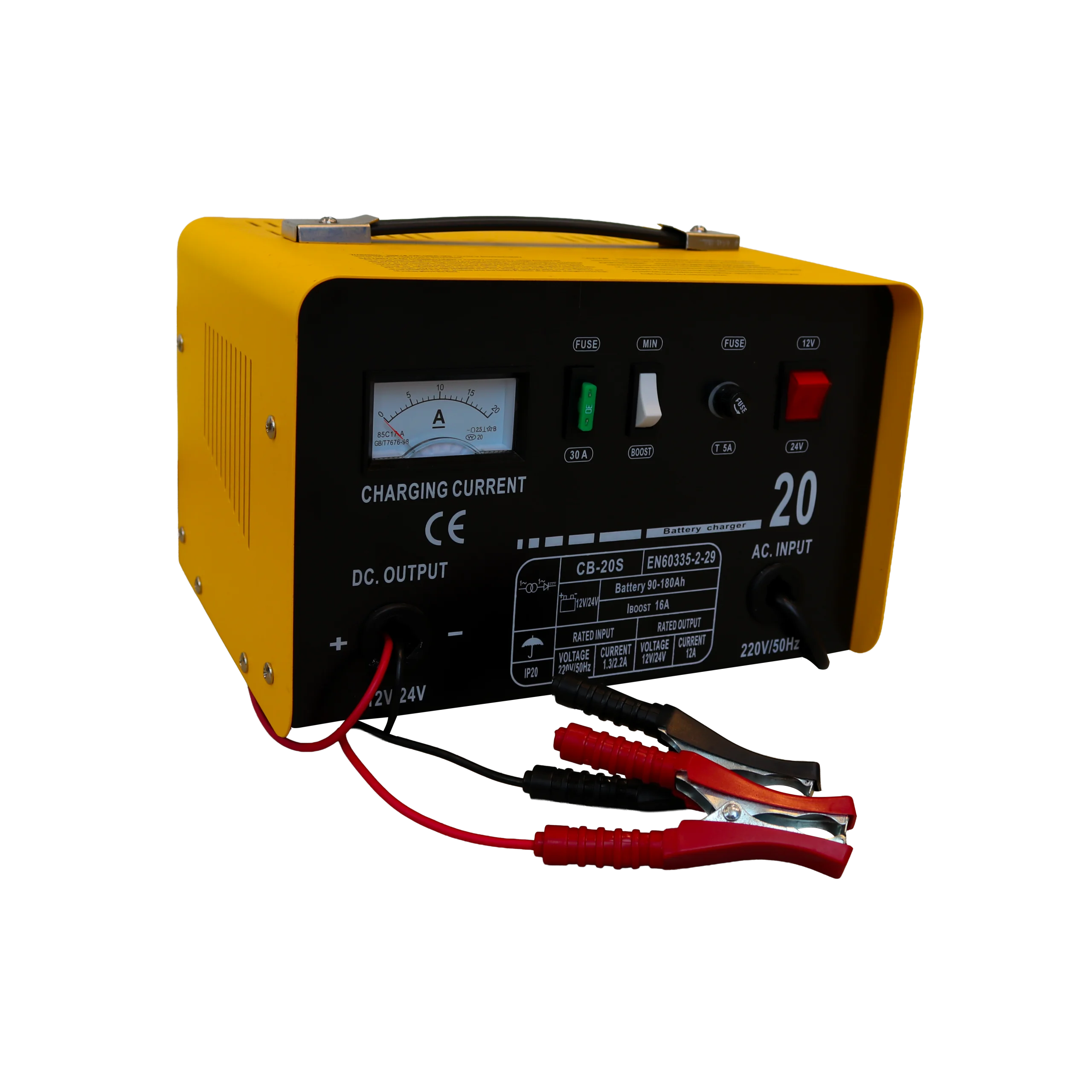 CARGADOR DE BATERIA CB-20S 12/24VCC 12AMP RESA 01