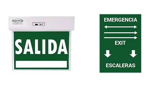 SEÑALIZADOR DE EMERGENCIA CON ADHESIVOS SEGURIMAX 03