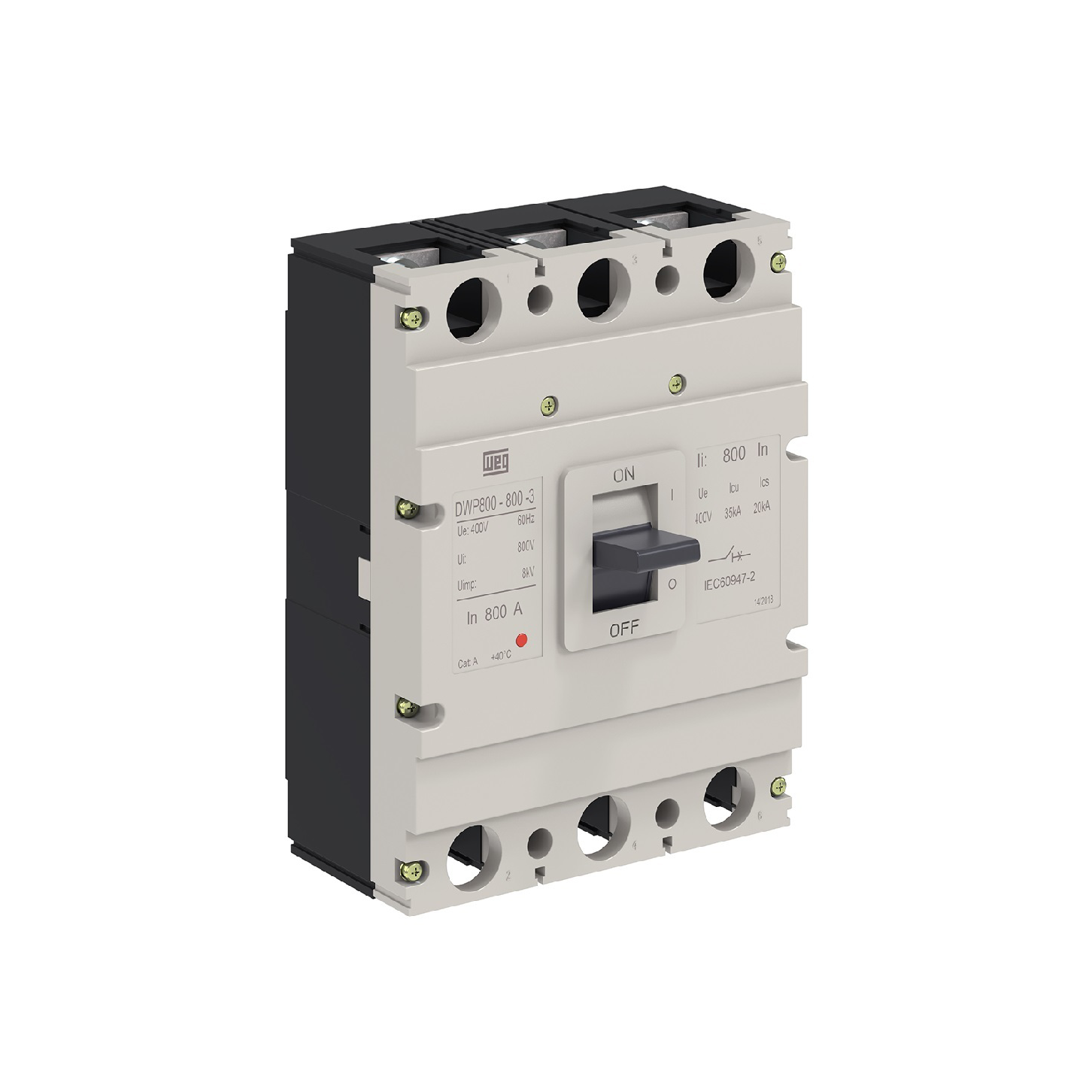 INTERRUPTOR MAGNETICO DWP 800L-800A-3 FIJO 35KA 14256868 WEG 01