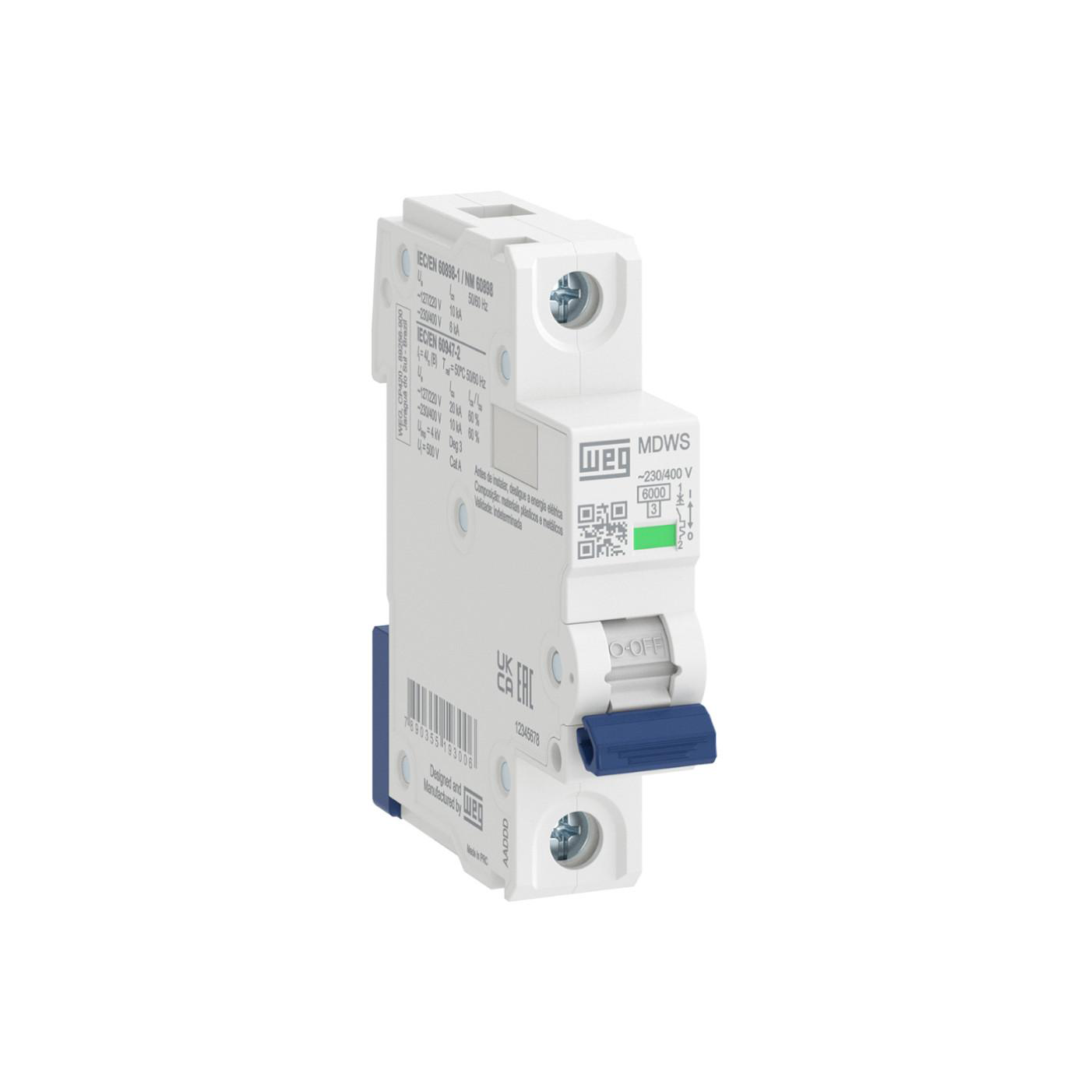 LLAVE TERMOMAGNETICA TM UNIPOLAR MDWS C-40-40A 6KA 14449664 WEG 01