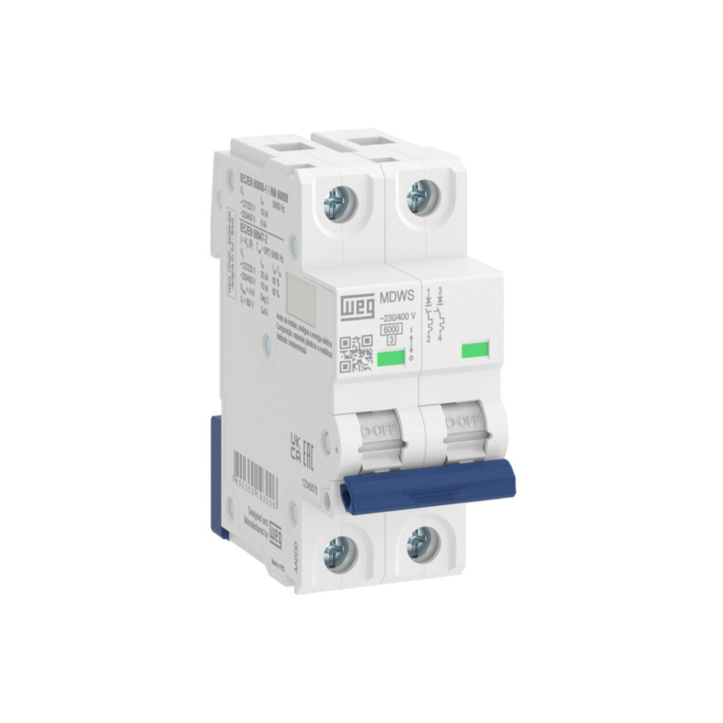 LLAVE TERMOMAGNETICA TM BIPOLAR MDWS C20-2-20A 6KA 14449966 WEG 01 LLAVE TERMOMAGNETICA TM BIPOLAR MDWS C20-2-20A 6KA 14449966 WEG 01