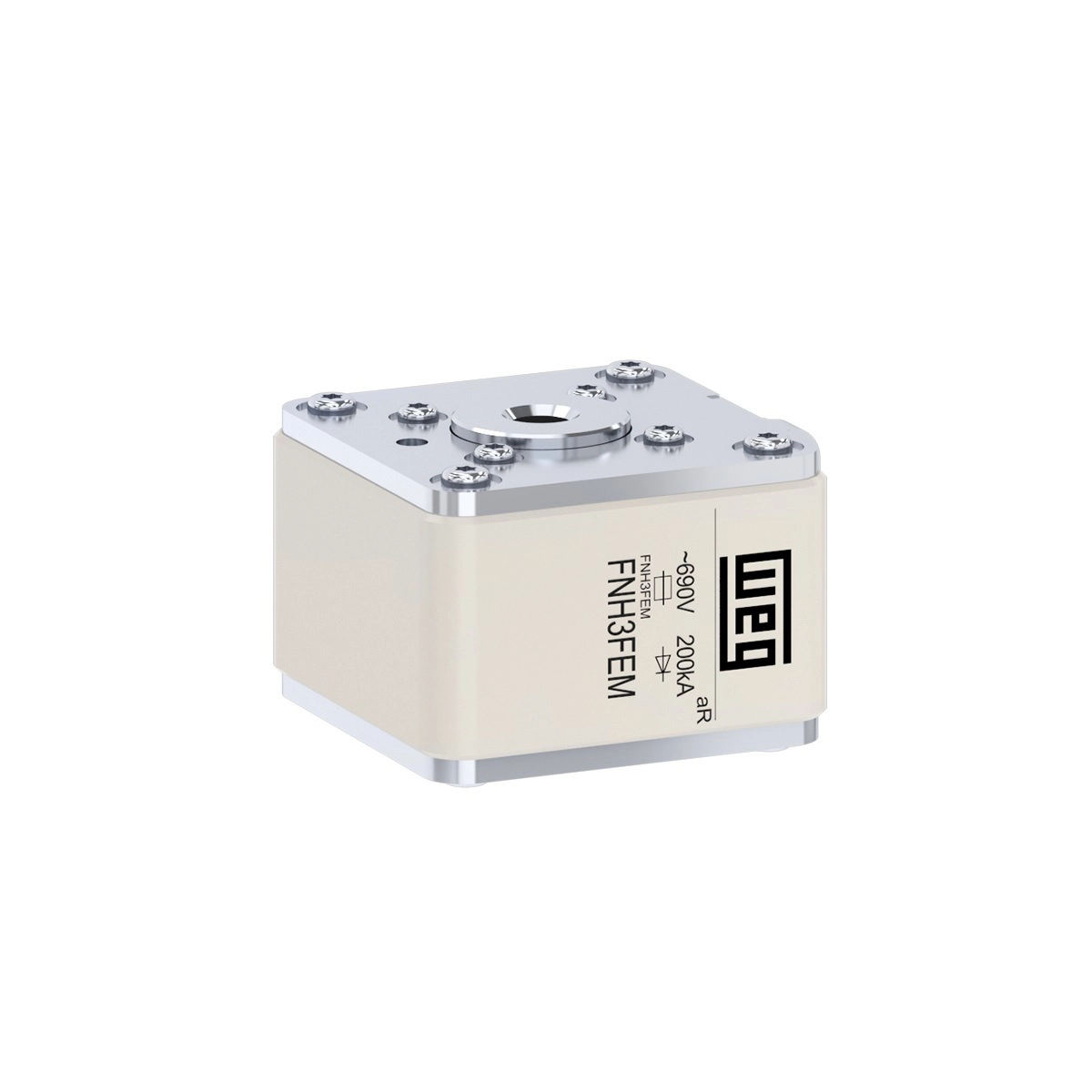 FUSIBLE BARRA ULTRARRAPIDO FNH3 FEM 1250 A 12661665 WEG 01