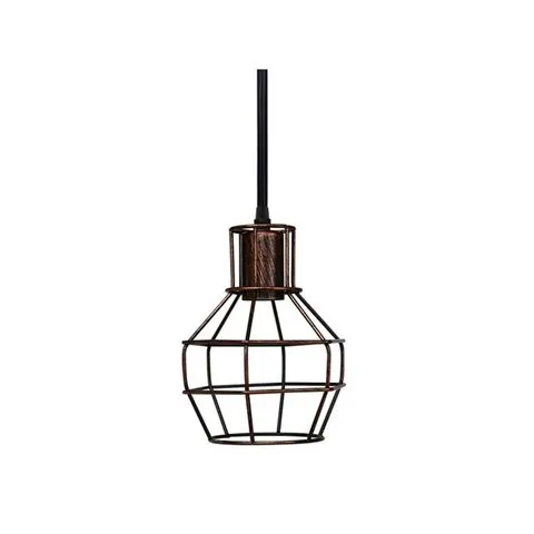 COLGANTE METALICO 1L E27 JAULA REGINA NEGRO RELUX 01