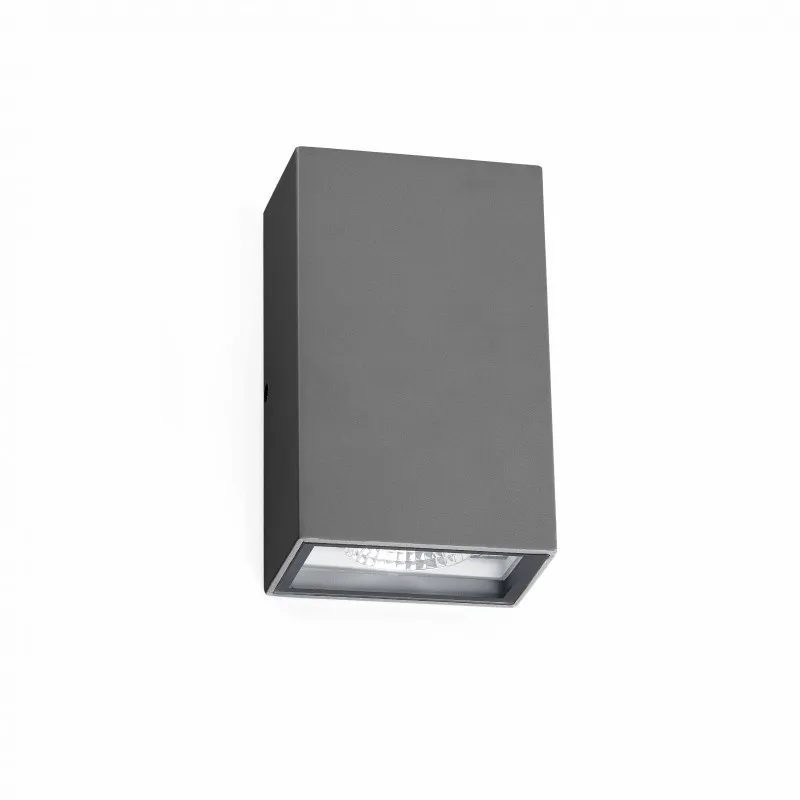 APLIQUE LED EXT EMB 1W 3500ºK 13X13CM GRIS RELUX 01