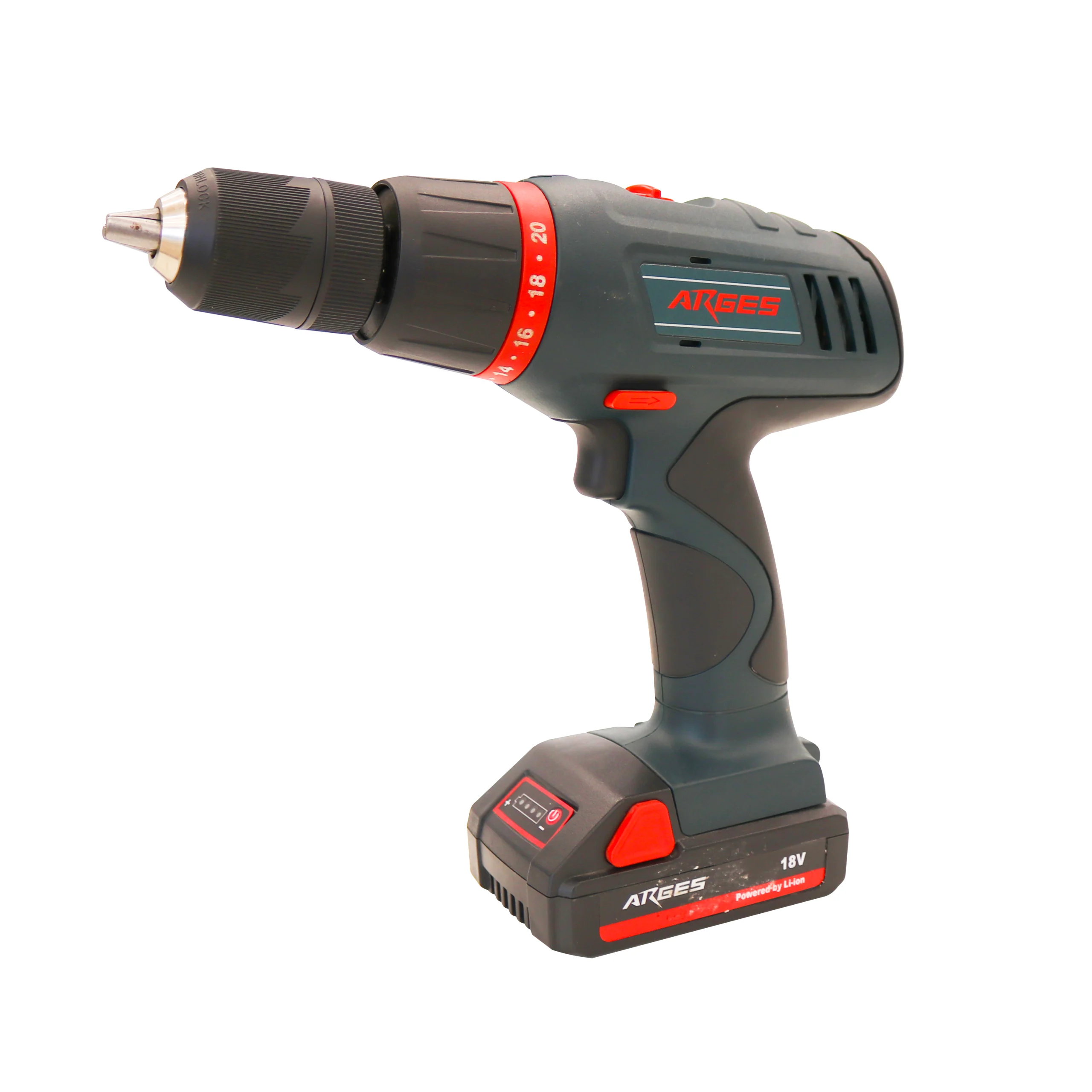 TALADRO ATORNILLADOR INALAMBRICO 2 VELOCIDADES 18V HDA2514L ARGES/RESA 01