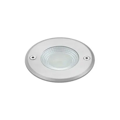 SPOT LED COB P/PISO EMB CIRC 7W 3000K INOX IP67 RELUX 01