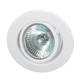 SPOT DICRO EMB CON SOPORTE LAMP DESMONTABLE CIRC 50W 08CM BL RELUX 01